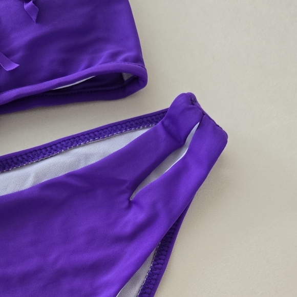 Purple Fringe Bikini Set - Picture 5 of 11
